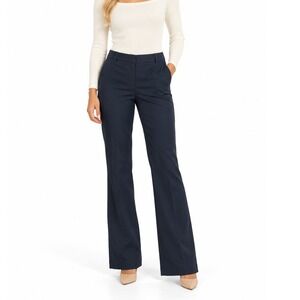 Lands' End Bootcut Mid Rise Trouser Leg Stretch Work Casual Pants Blue Size 16